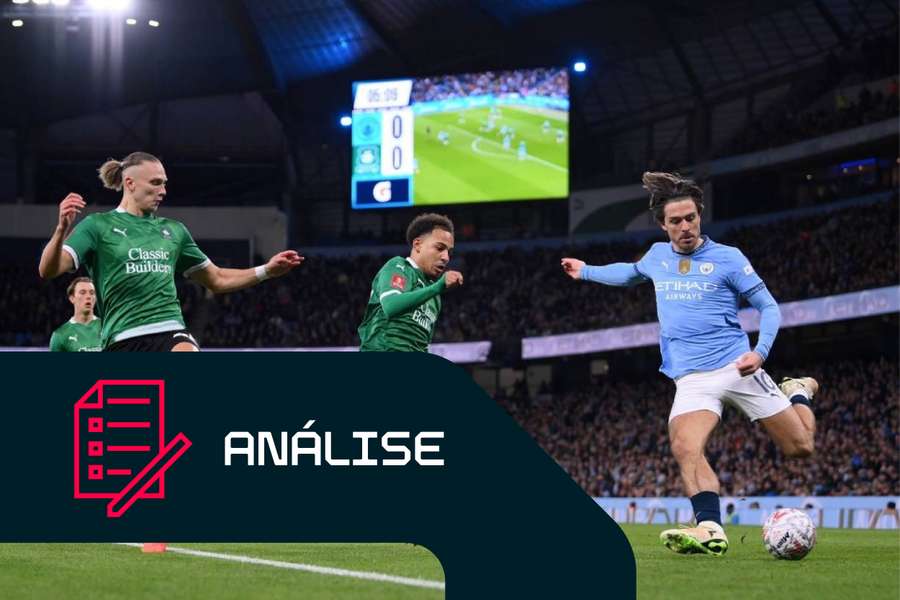Jack Grealish em ação no Manchester City