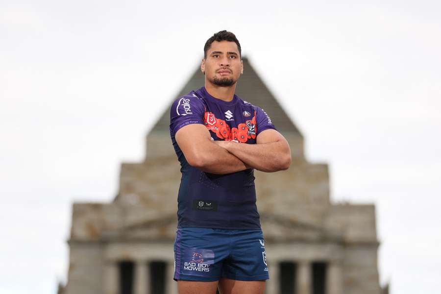 Eli Katoa avec Melbourne en avril 2023. Eli Katoa avec Melbourne en avril 2023.