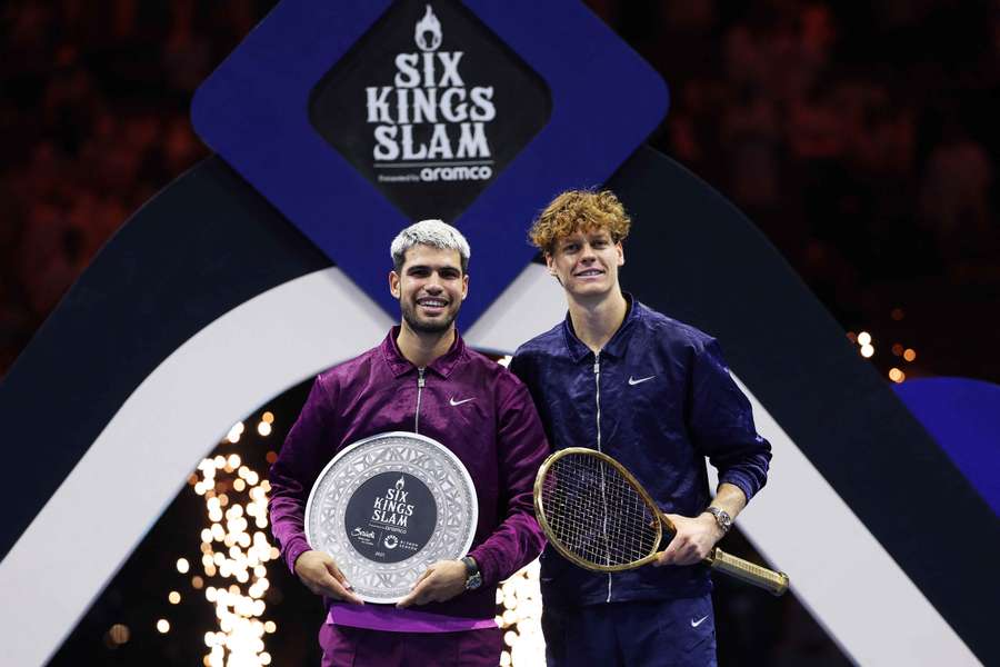 Carlos Alcaraz and Jannik Sinner are both competing in the year's ATP Finals in Turin. Carlos Alcaraz and Jannik Sinner are both competing in the year's ATP Finals in Turin.