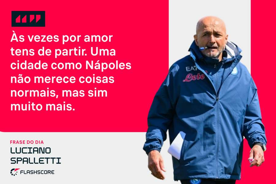 A mensagem de despedida de Spalletti