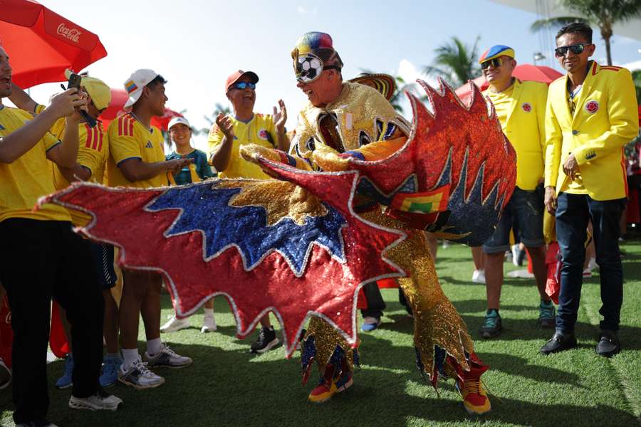 Adeptos colombianos no Hard Rock Stadium