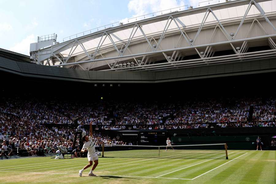 A general view over the Centre Court of Wimbledon, one of four Grand Slams overseen by the ATP