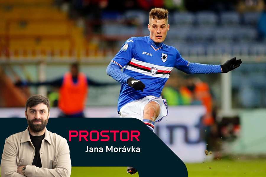 Útočník Patrik Schick je stále rekordním prodejem Sampdorie Janov.
