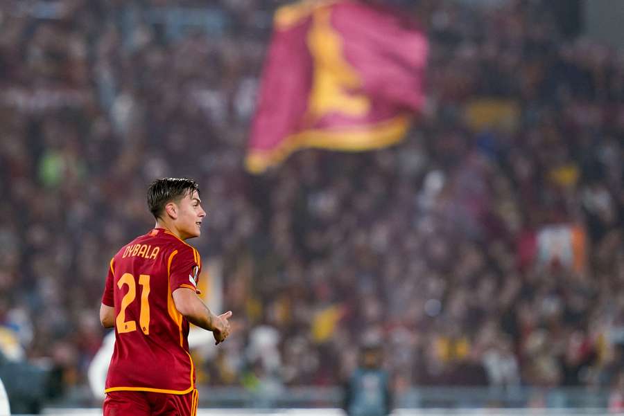 Paulo Dybala im Roma-Dress.