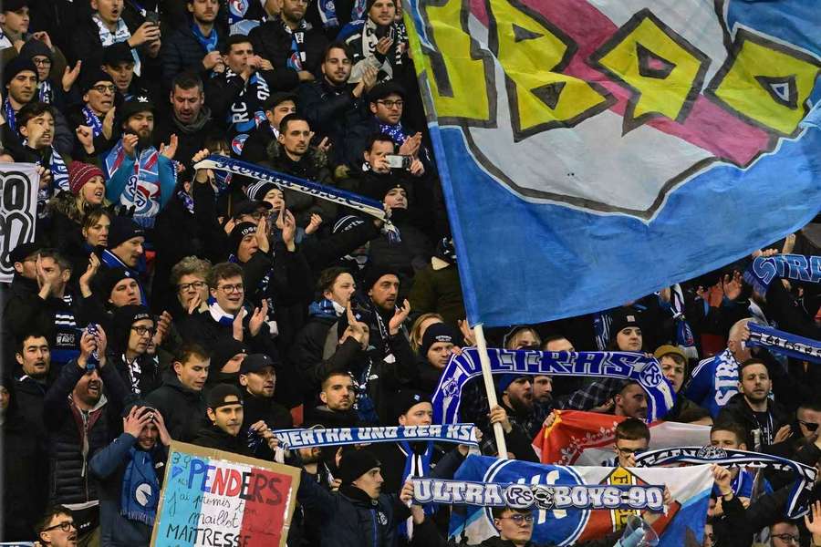 Straßburg-Fans im Block.