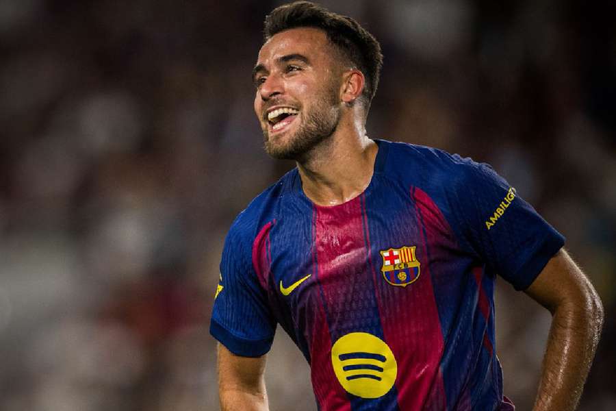 Eric Garcia, fericit după ce a marcat primul gol al Barcelonei în pre-sezon împotriva lui Vissel Kobe Eric Garcia, fericit după ce a marcat primul gol al Barcelonei în pre-sezon împotriva lui Vissel Kobe