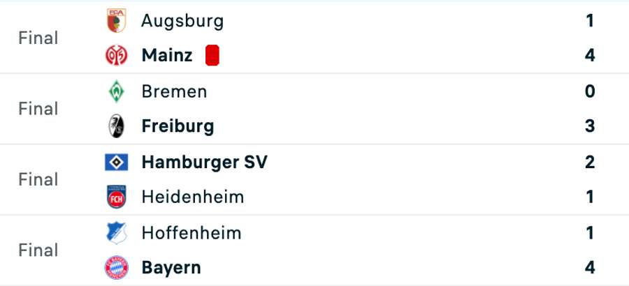 Rezultate Bundesliga Rezultate Bundesliga