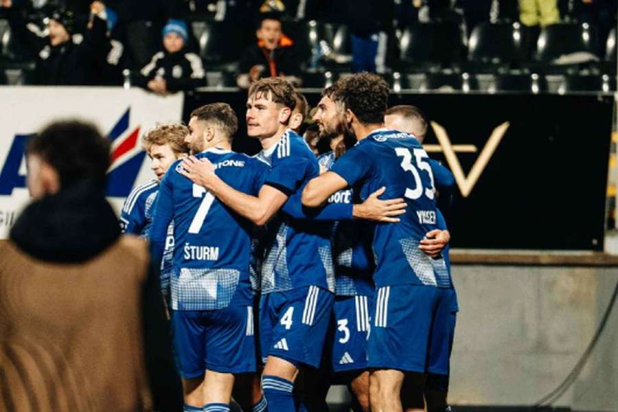 Radost v podání hráčů Sigmy Olomouc.