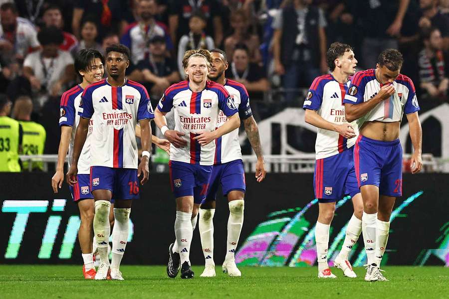 El Lyon tras un gol