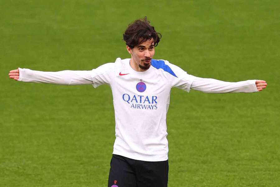 Vitinha avec le PSG, la semaine dernière.
