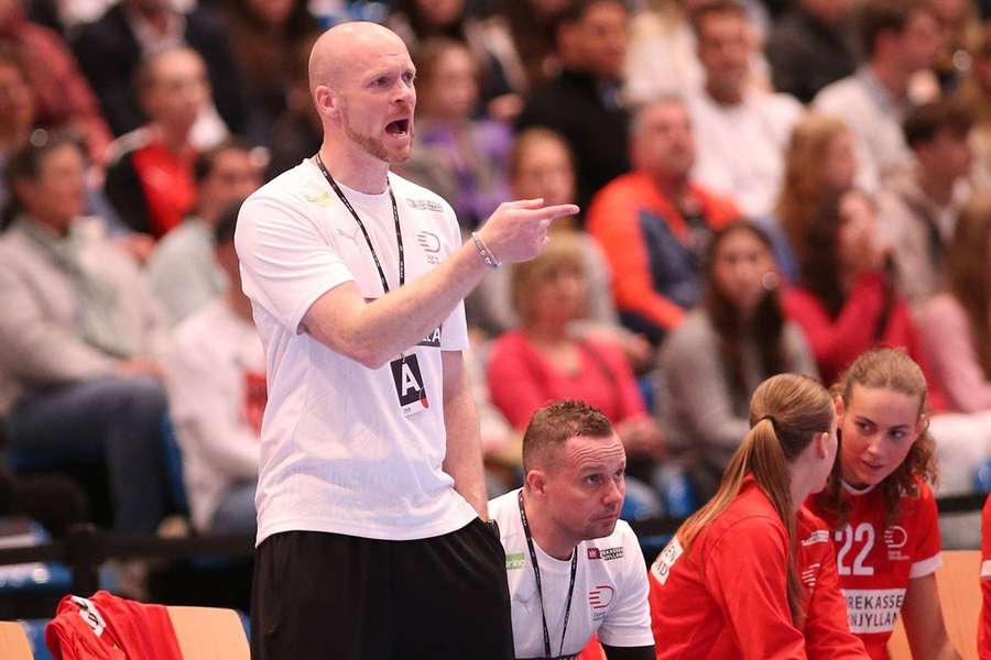 Ole Bitsch in action when he was coach of the Danish Under-19 national team