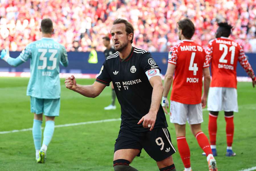 Harry Kane celebra un gol ante el Mainz 05