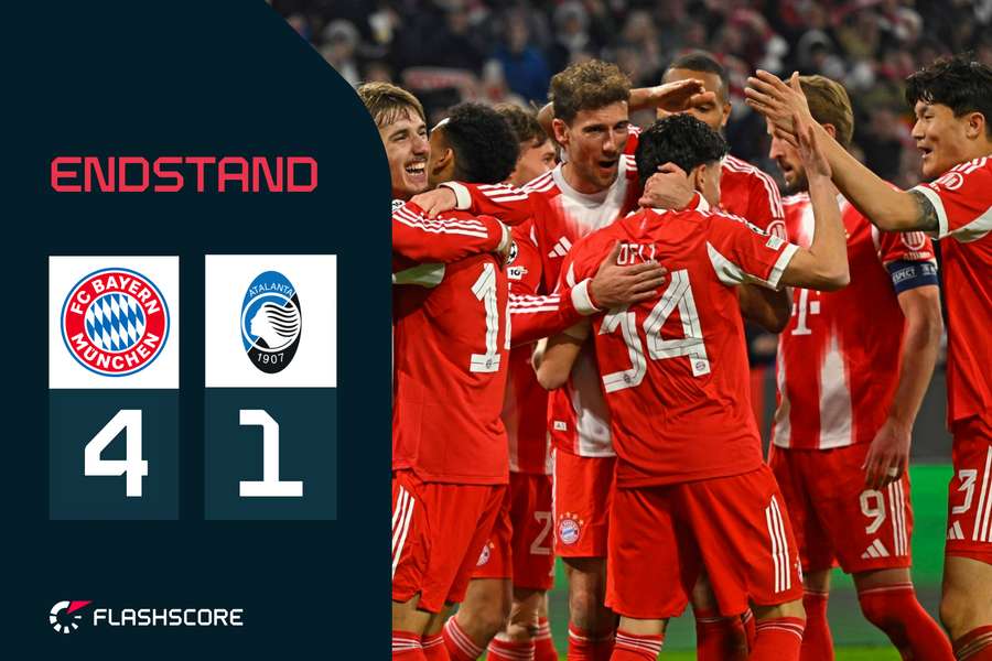 Die Bayern dominieren Atalanta erneut.