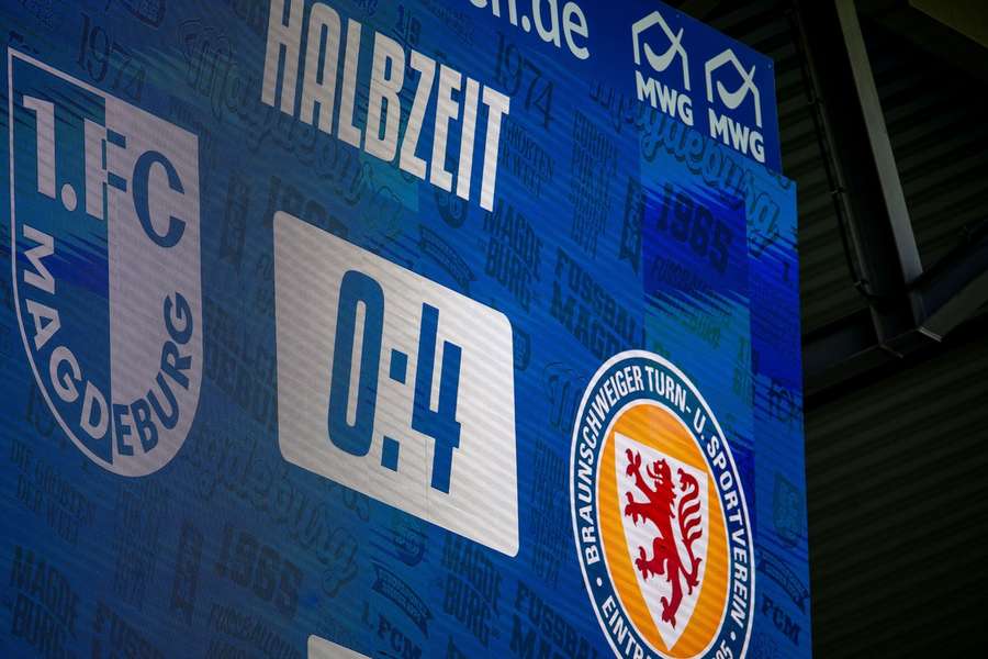 Bereits zur Pause lag Magdeburg mit 0:4 zurück Bereits zur Pause lag Magdeburg mit 0:4 zurück