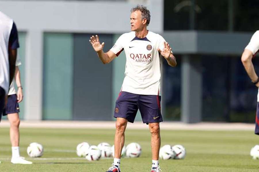 Luis Enrique, entrenador del París Saint-Germain