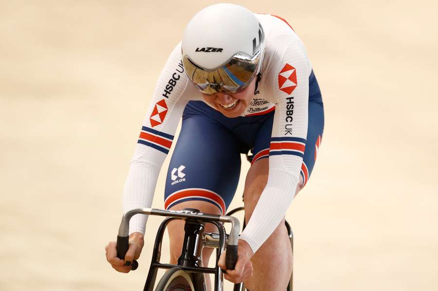 Katie Archibald in action