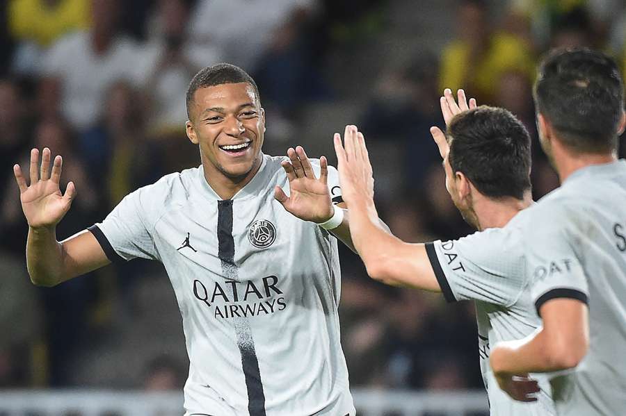 Mbappe scored a brace against Nantes