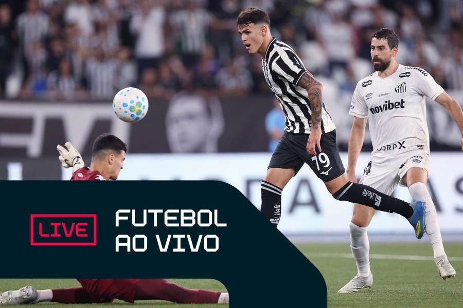 Lucas Emanuel abriu o placar em Botafogo x Santos