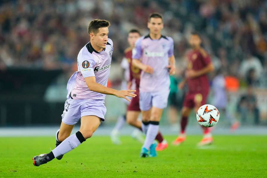 Ander Herrera, con el Athletic en la Europa League