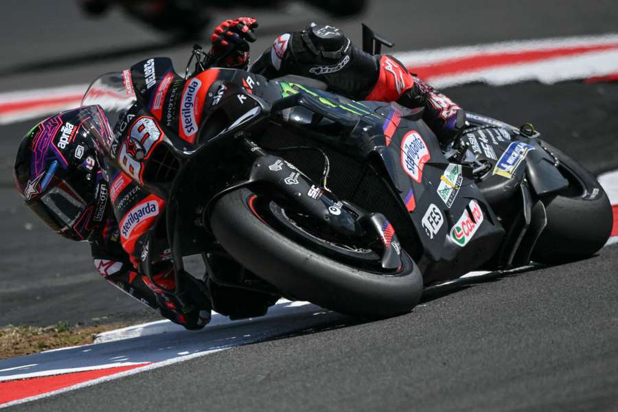 Jorge Martin sur la piste de Silverstone.