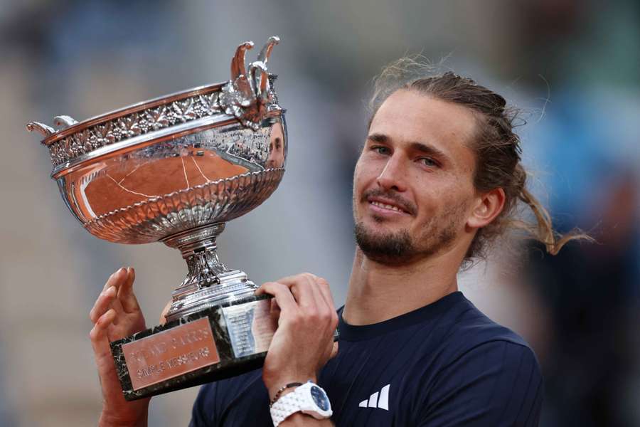 Alexander Zverev tuż po zwycięstwie w finale Alexander Zverev tuż po zwycięstwie w finale