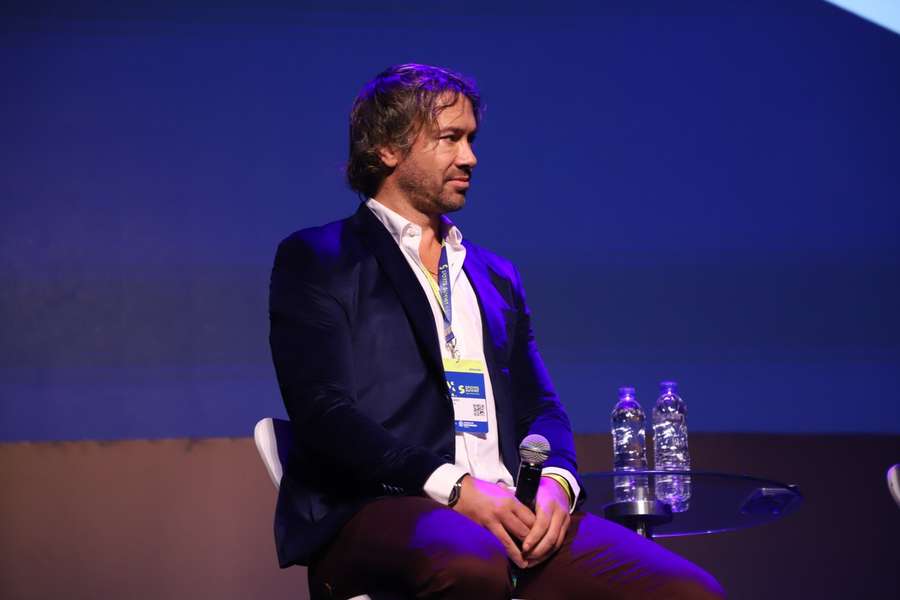 Diego Lugano durante um evento