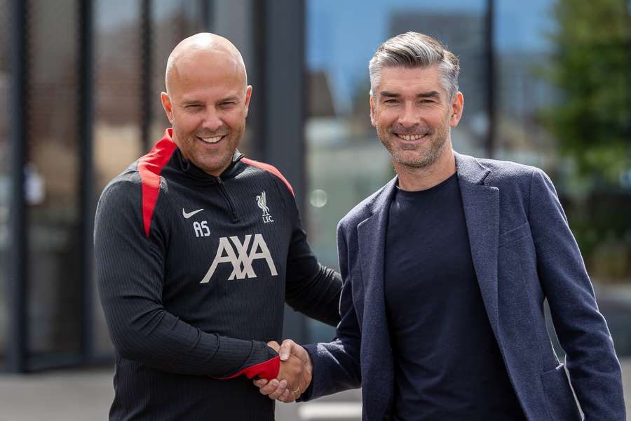 Arne Slot alongside Richard Hughes during their time with Liverpool Arne Slot alongside Richard Hughes during their time with Liverpool