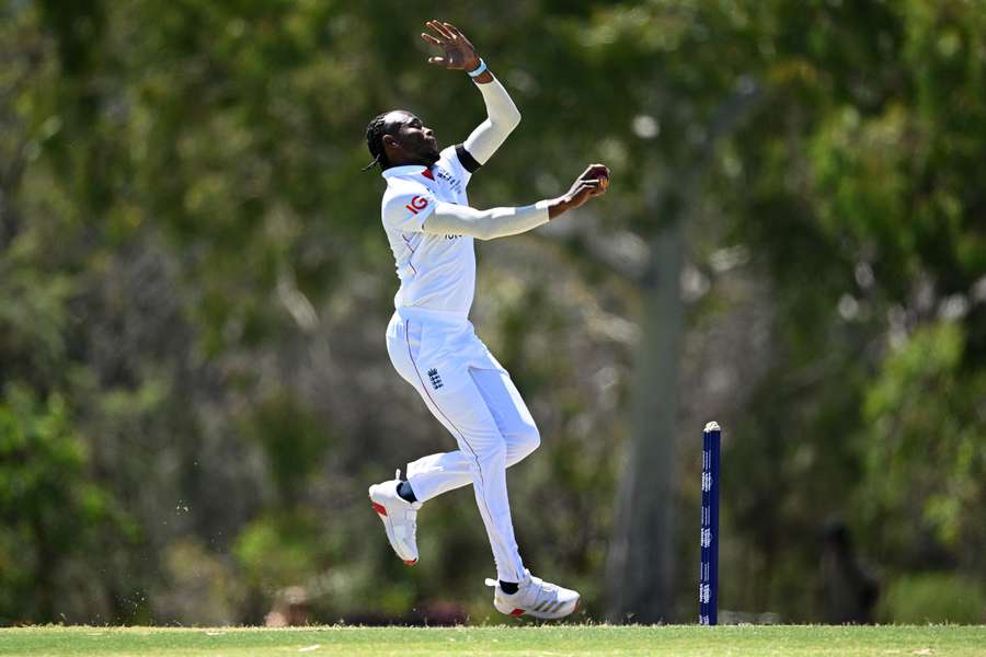 Jofra Archer looked sharp during his opening spell of England's practice match at Lilac Hill on Thursday. Jofra Archer looked sharp during his opening spell of England's practice match at Lilac Hill on Thursday.