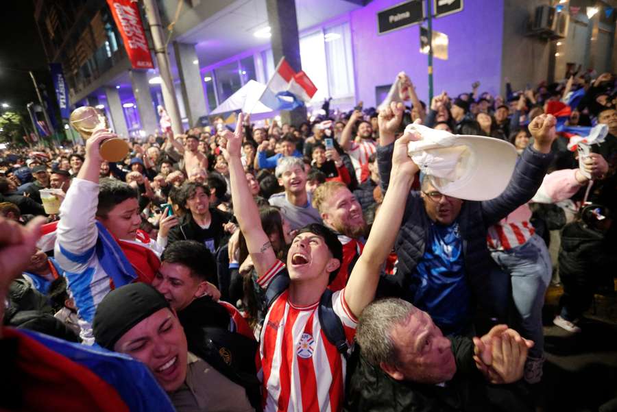 In den Straßen von Asuncion herrschte nach dem Spiel Ausnahmezustand