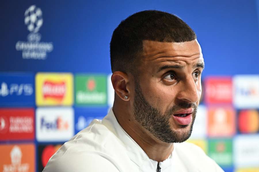 Kyle Walker en conférence de presse avant le City-Real de mercredi.