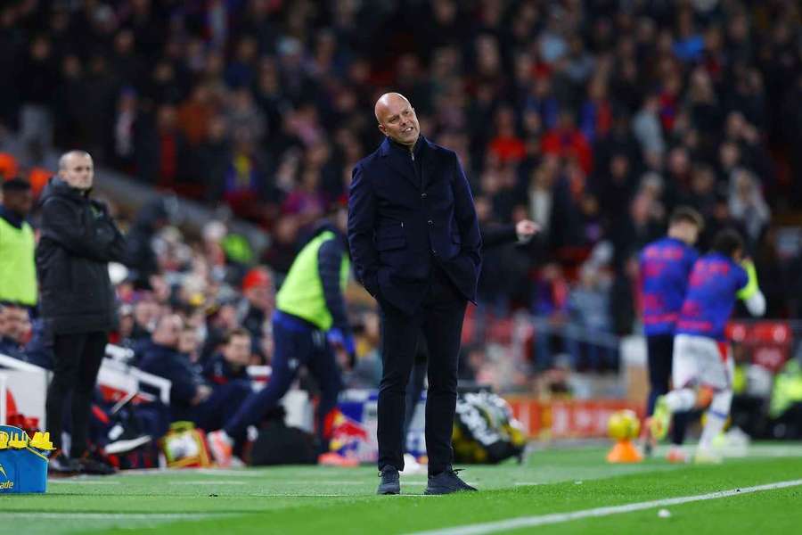 Arne Slot watches on Arne Slot watches on