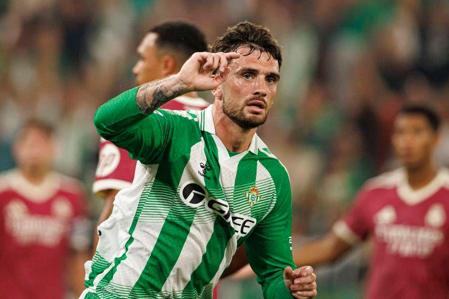 Real Betis forward Troy Parrott. Real Betis forward Troy Parrott.