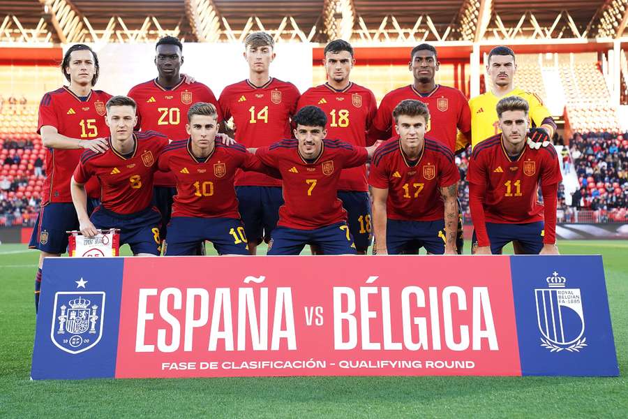 11 de España sub 21 ante Bélgica