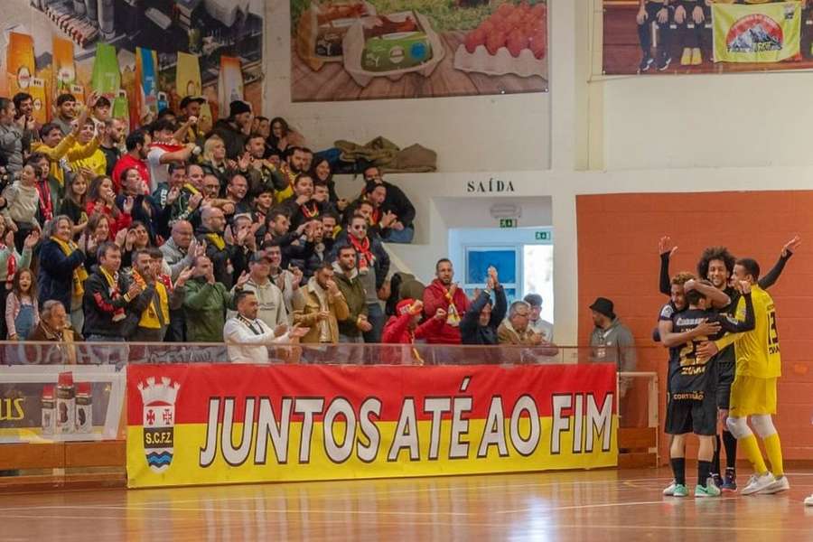 A festa dos jogadores do Ferreira do Zêzere