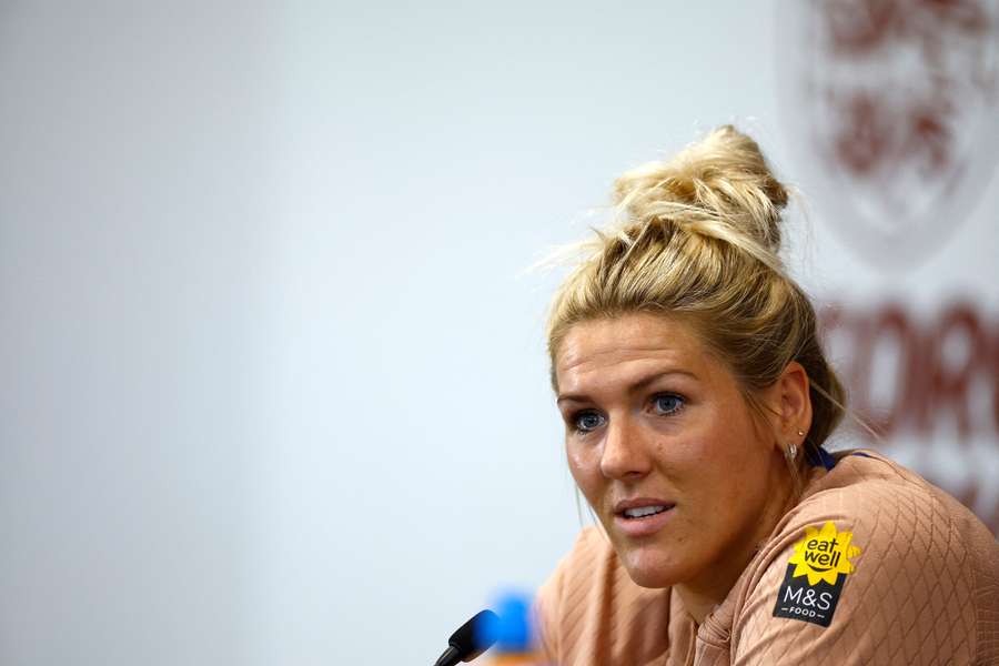 England's Millie Bright during the press conference