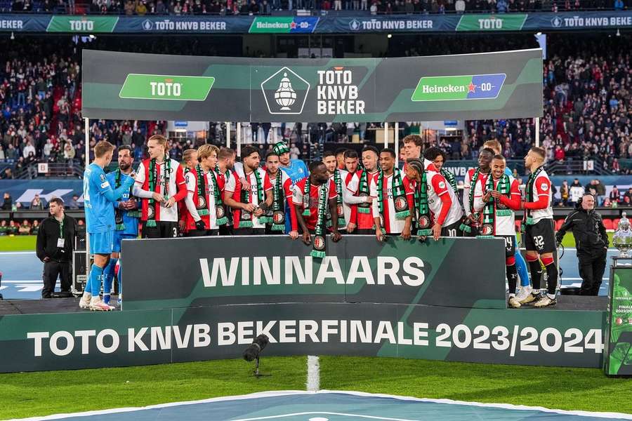 Feyenoord won afgelopen de KNVB-beker door een 1-0 zege op NEC