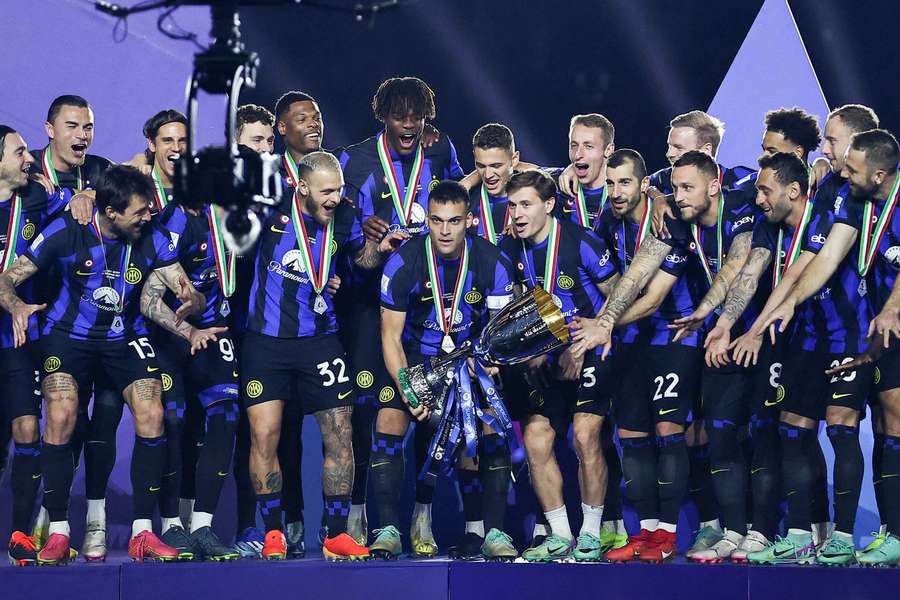 A Inter de Milão venceu a última Supercopa da Itália