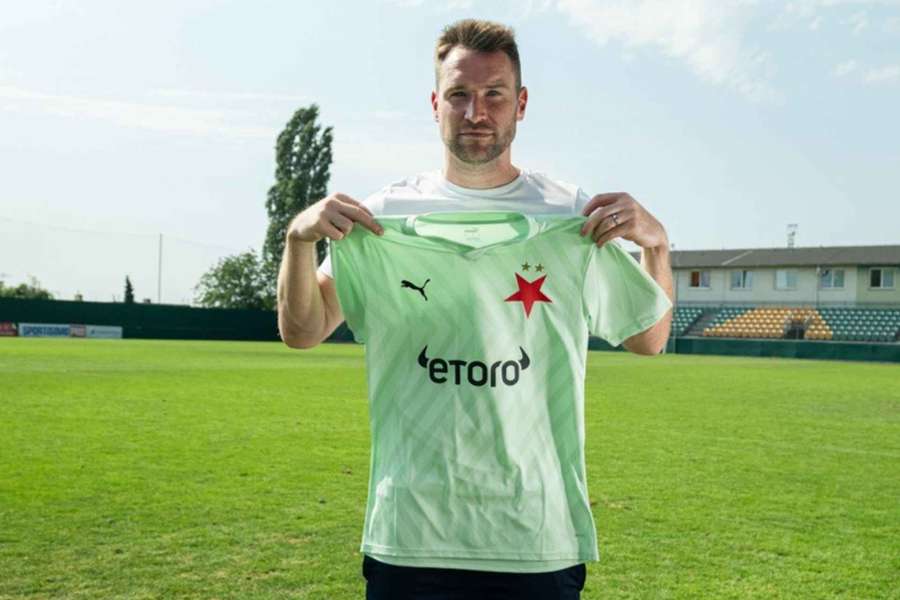 Brankář Martin Berkovec se rozloučil s dresem Slavie.
