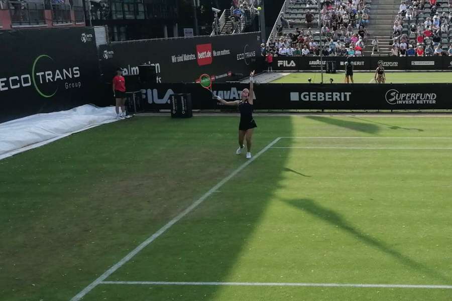 A brasileira em ação no WTA 500 de Berlim