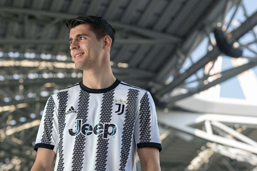 Alvaro Morata con la maglia della Juventus