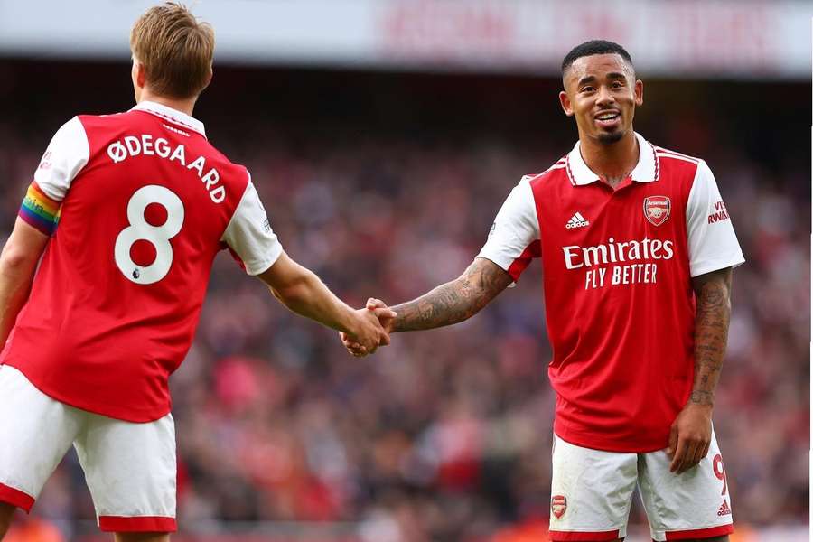 Gabriel Jesus é um dos líderes do Arsenal nesta temporada em gols e assistências