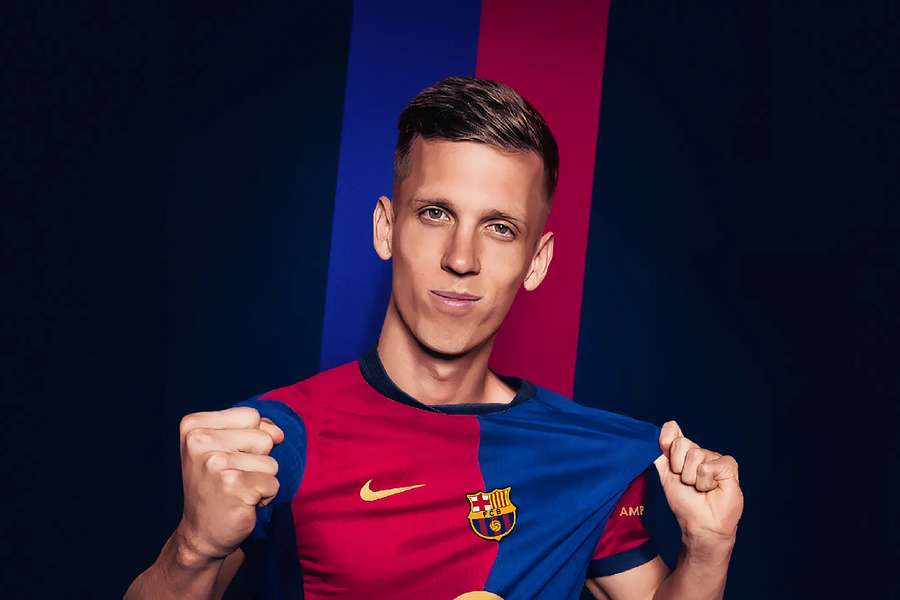 Dani Olmo volta a vestir a camisola do Barcelona