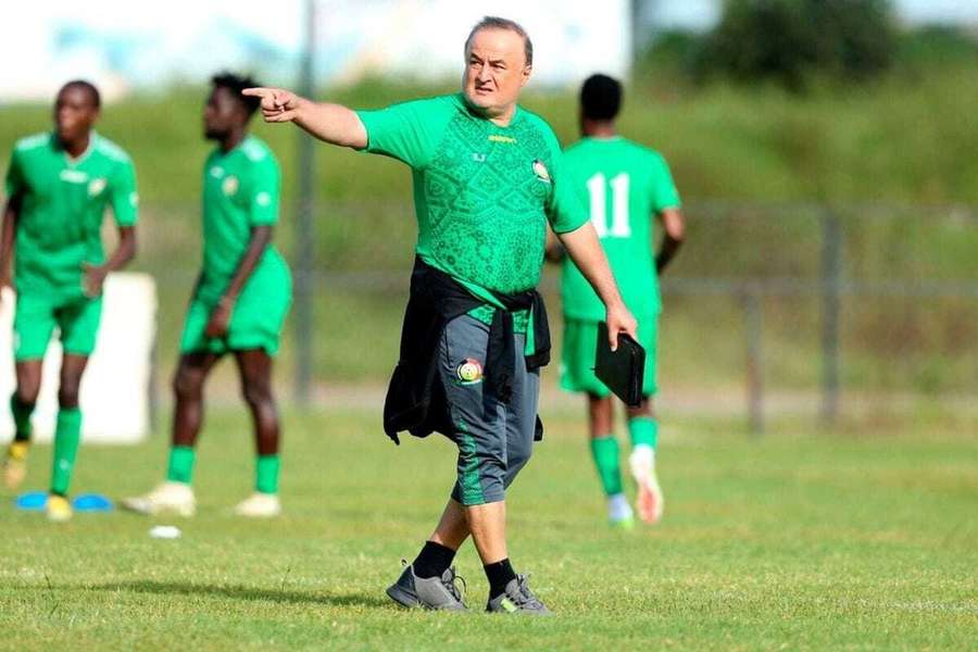 Kenya coach Engin Firat during a training session