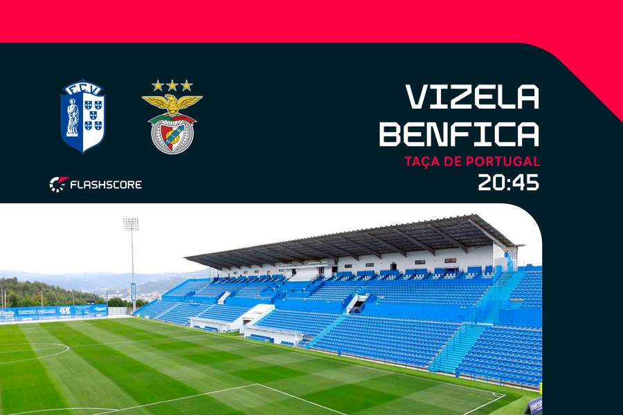 Vizela recebe Benfica nos quartos da Taça de Portugal