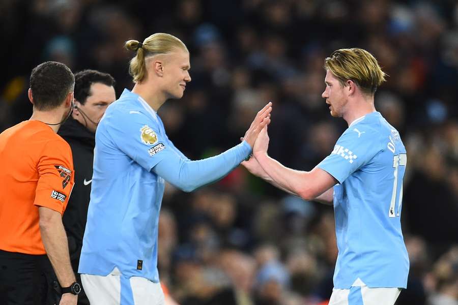 Haaland en De Bruyne zijn allebei inzetbaar tegen Everton