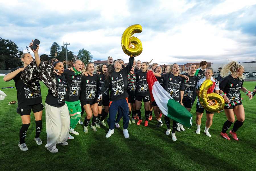 La festa Scudetto della Juventus Women 