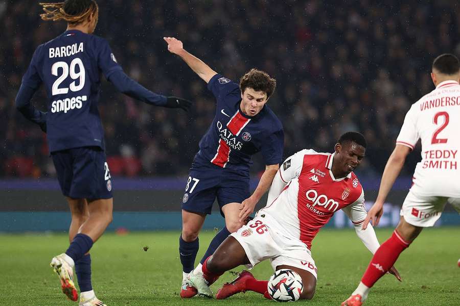 João Neves, notre homme du match lors de PSG-Monaco. 