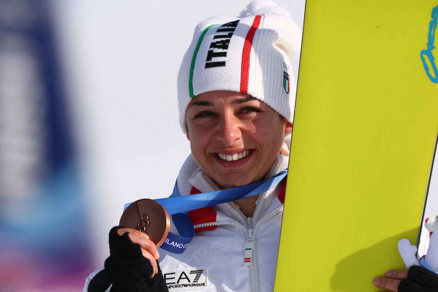 Lucia Dalmasso con il suo bronzo