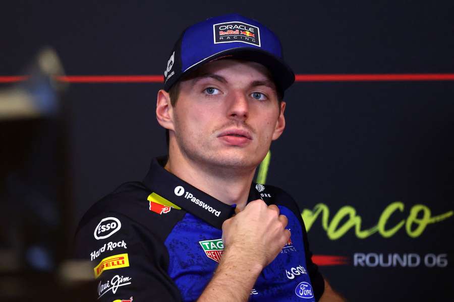 Max Verstappen, este jueves en la rueda de prensa.