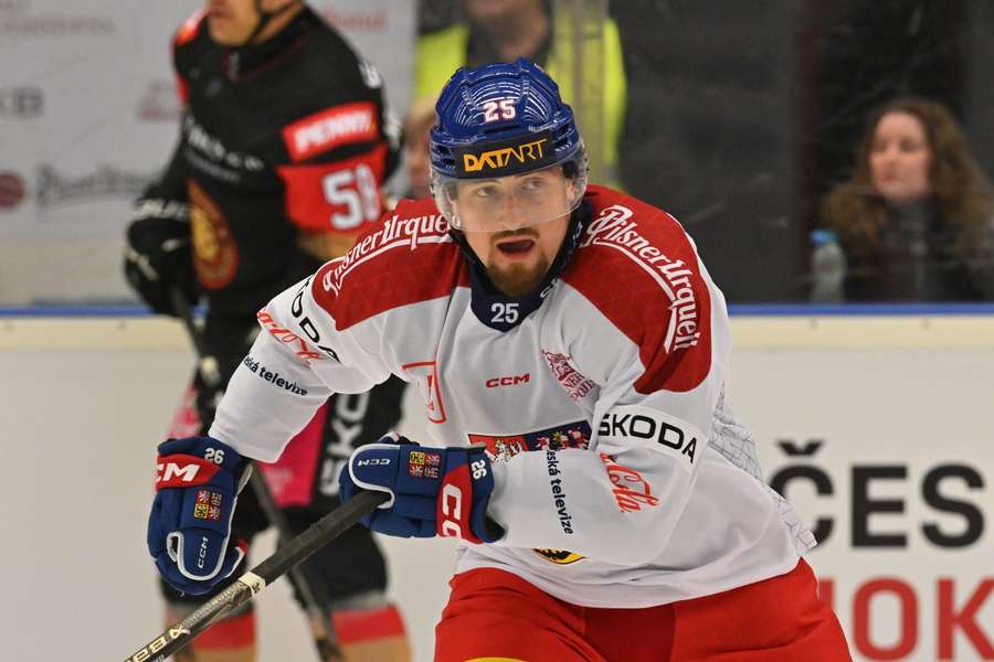 Jiří Černoch v zápase proti Německu.